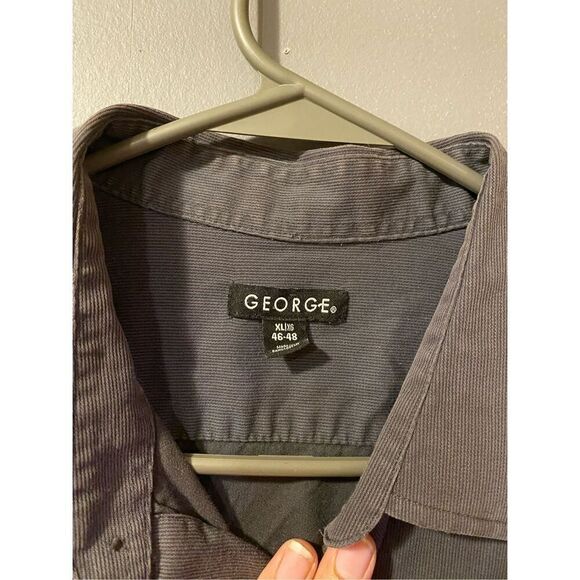George Grey Long Sleeve Polo Button Up Shirt Size XL - Picture 6 of 7